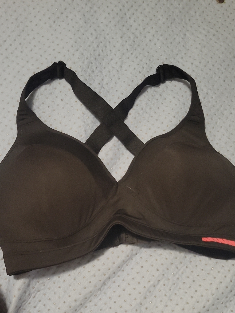 H&M Black Molded Cup Crossback Sports Bra